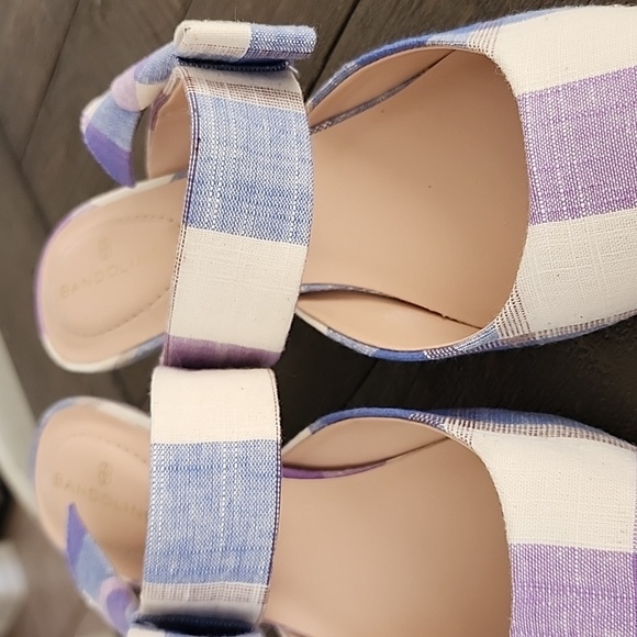 Bandolino Millie Mule Purple Multicolored Plaid Classy Pump 💜 - Picture 6 of 13